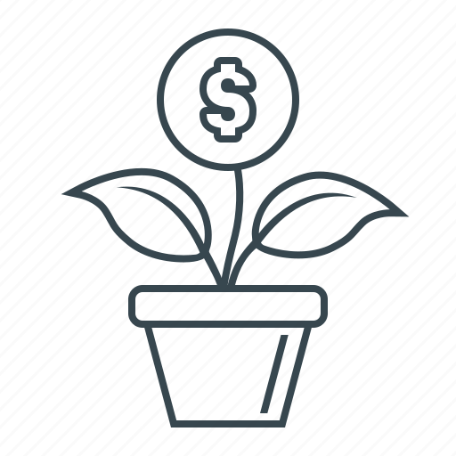Finance, flower, growth, money, money growth, investments icon - Download on Iconfinder