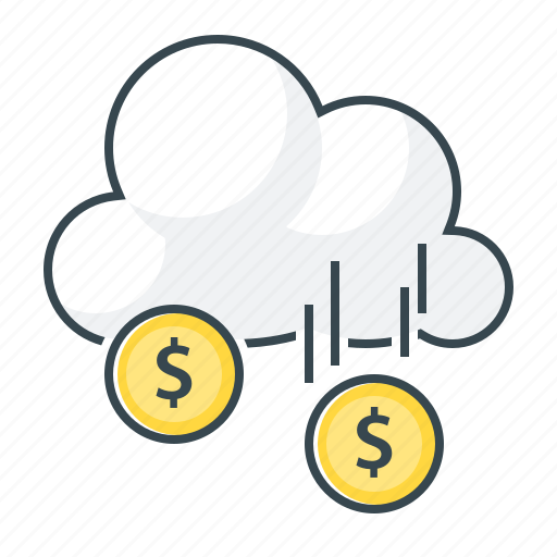 Funding, income, money, profit, cloud, heavenly manna, money rain icon - Download on Iconfinder