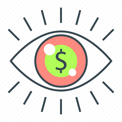 Market vision, vision, eye, visible, dollar icon - Download on Iconfinder