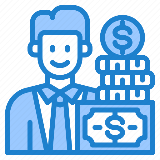 Businessman, invesment, finance, currency, money icon - Download on Iconfinder