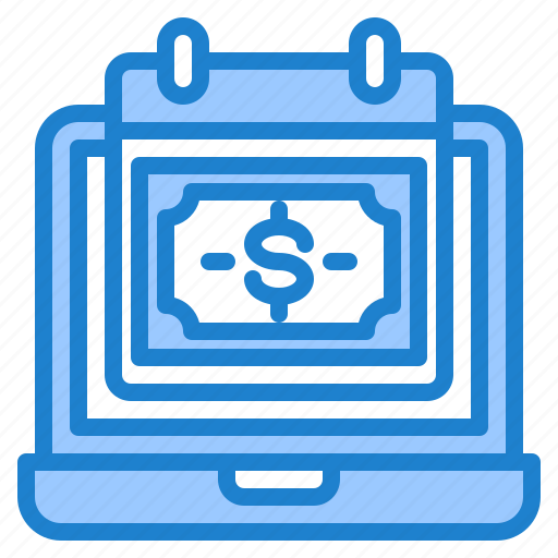 Calendar, money, finance, laptop, cash icon - Download on Iconfinder