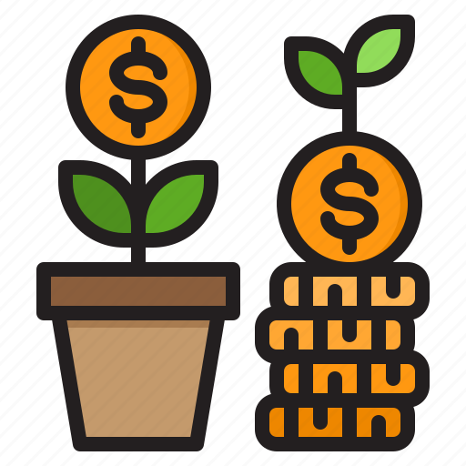 Money, finance, growth, plant, business icon - Download on Iconfinder
