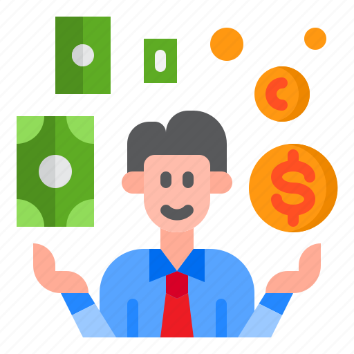 Businessman, money, invesment, finance, currency icon - Download on Iconfinder