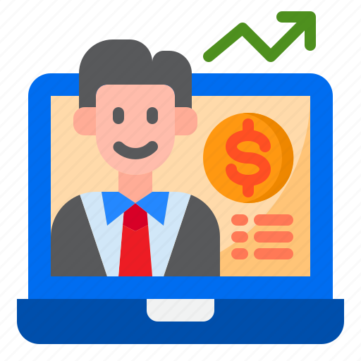 Businessman, reporter, money, invesment, finance icon - Download on Iconfinder
