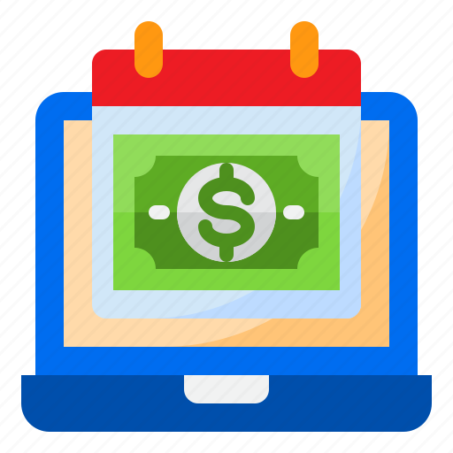 Calendar, money, finance, laptop, cash icon - Download on Iconfinder