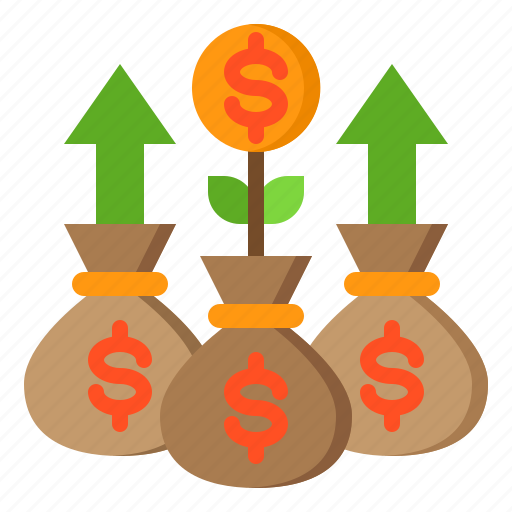Money, finance, bag, cash, growth icon - Download on Iconfinder