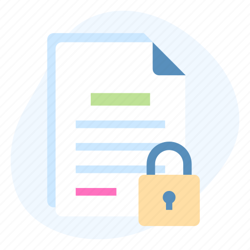 Secure, document, file, protection, security, safety, data icon - Download on Iconfinder