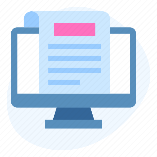 Blog, writing, online, article, file, document, communication icon - Download on Iconfinder