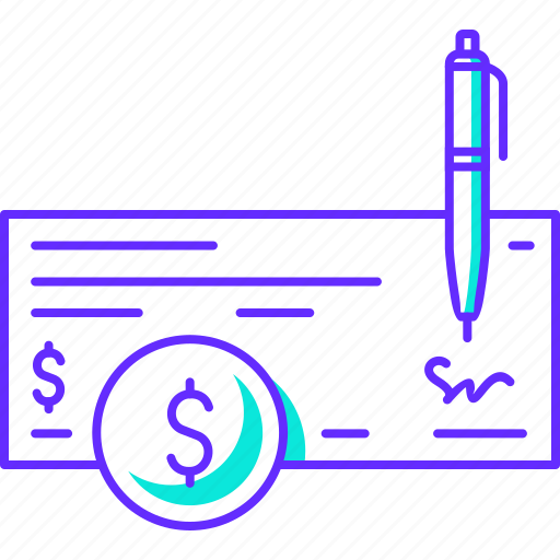 Check, finance, money, paying, payment, pen icon - Download on Iconfinder