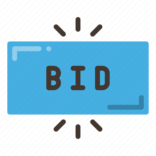 Bid, bidding, button, auction icon - Download on Iconfinder