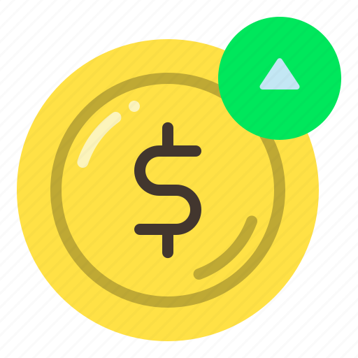 Dollar up, inflation, value, currency icon - Download on Iconfinder