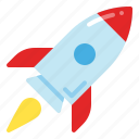 rocket, spaceship, startup, launch