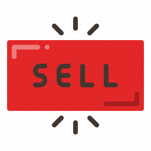 Sell, button, stock market, ecommerce icon - Download on Iconfinder