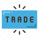 trade, trading, button, trader