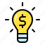 financial idea, finance, bulb, idea 