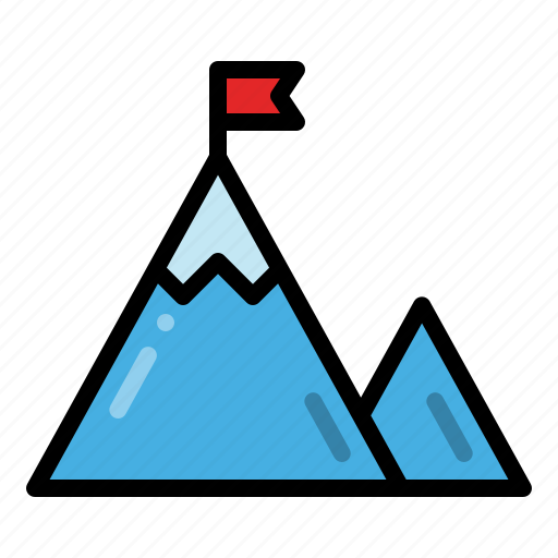 Mission, mountain, goal, success icon - Download on Iconfinder