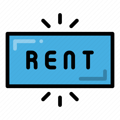 Rent, button, rental, property icon - Download on Iconfinder