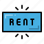 rent, button, rental, property 