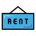 rent, hanging, rental, real estate