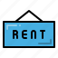 rent, hanging, rental, real estate 
