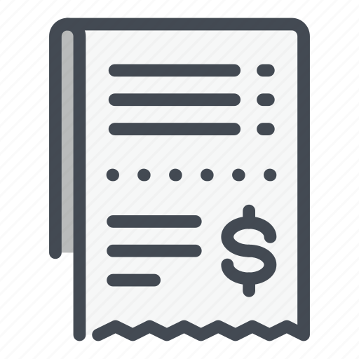 Receipt, bill, invoice, payment, banking icon - Download on Iconfinder