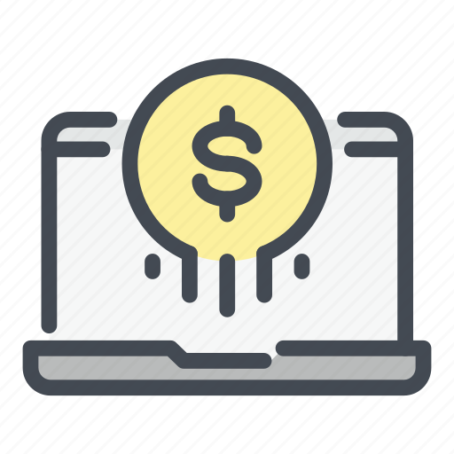 Laptop, computer, payment, pay, online, purchase icon - Download on Iconfinder