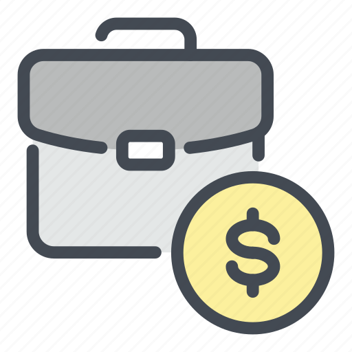 Money, dollar, coin, payment, case, briefcase, salary icon - Download on Iconfinder