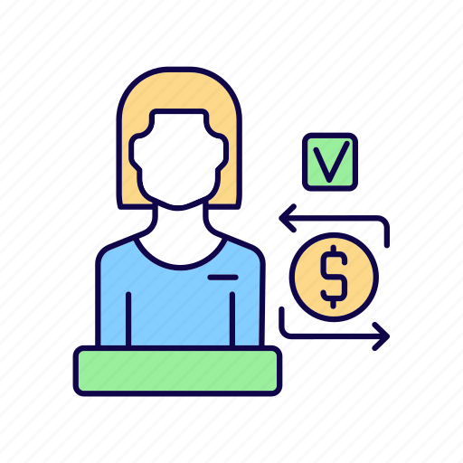 Bank teller, customer service, customer specialist, account manager icon - Download on Iconfinder