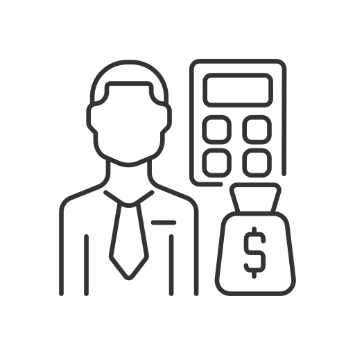 Budget analyst, financial resources, expense monitoring expert, financial advisor icon - Download on Iconfinder