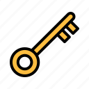 key, gold, lock, unlock