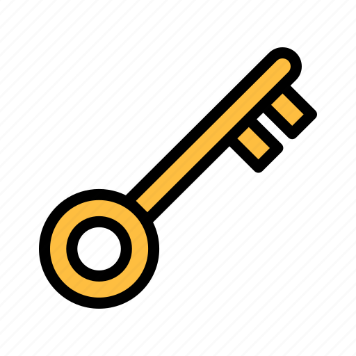 Key, gold, lock, unlock icon - Download on Iconfinder