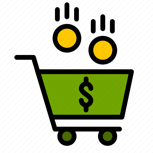 Cart, cash, coin, dollar, finance, money, shop icon - Download on Iconfinder