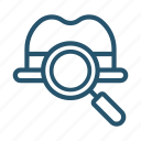 ceo, glass, magnifier, search, tool icon