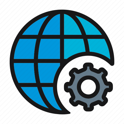 Ceo, connection, globe, internet, settings icon - Download on Iconfinder