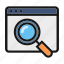 ceo, find, magnifier, optimization, search icon 