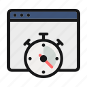 clock, stop watch, timer, watch icon