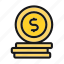 ceo, coin, currency, finance, money icon 
