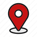 location, navigation, position, tracking icon