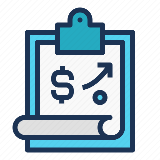Clipboard, finance, money, plan, report, strategy icon - Download on Iconfinder