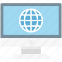 display, globe, internet, monitor