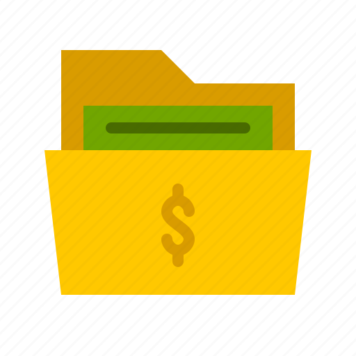 Bank, document, dollar, finance, folder, money, paper icon - Download on Iconfinder