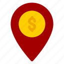 finance, pin, location, map, navigation, pointer, sign, financial, money