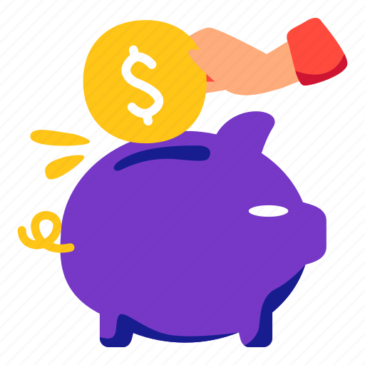 Piggy, bank, invest, money, stickers, sticker illustration - Download on Iconfinder