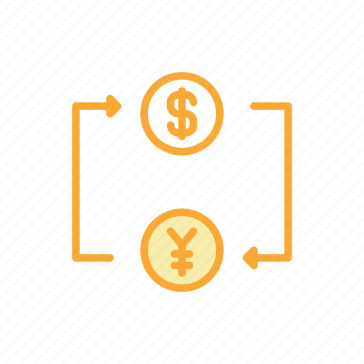Arrow, business, currency, dollar, finance, money, yen icon - Download on Iconfinder