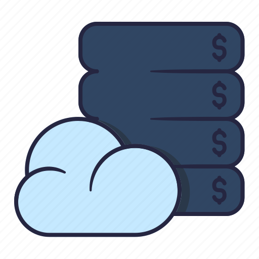 Cloud, finance, stuck, business, invest, data icon - Download on Iconfinder