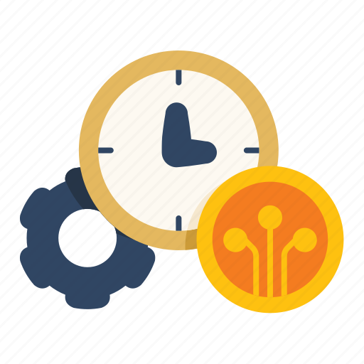 Time, setting, coin, money, finance, business icon - Download on Iconfinder