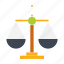 balance, business, equality, flat icon, justice, law, weighing 