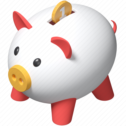 Piggybank, savings, money, coin 3D illustration - Download on Iconfinder