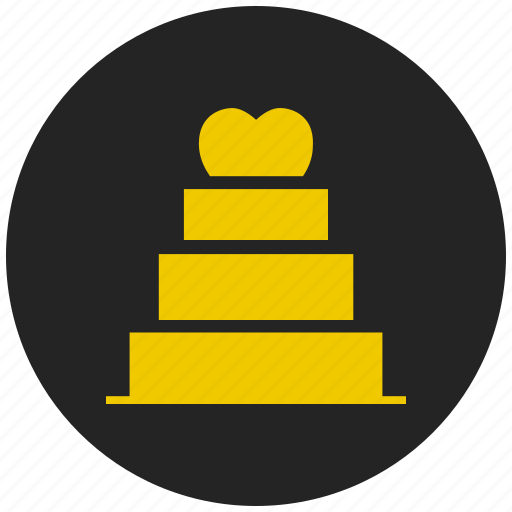 Birthday cake, cake with candles, celebration, christmas cake, party, valentines day cake, wedding cake icon - Download on Iconfinder