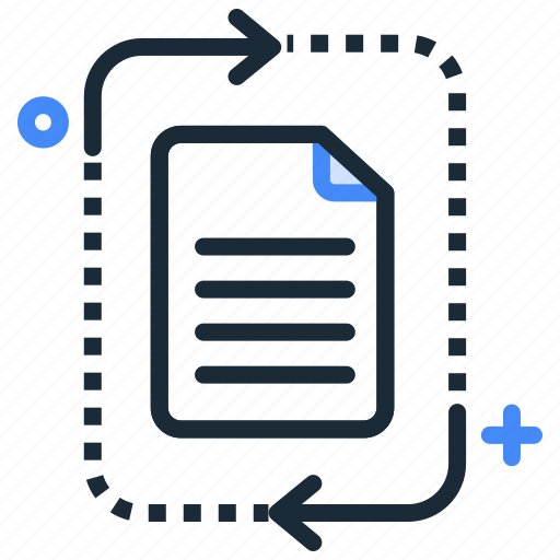 Contract, data, document, file processing, recycle, update icon - Download on Iconfinder